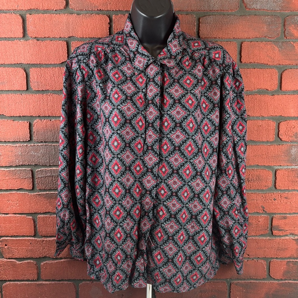 Koret Shirt Womans Size 14 Geometric Print